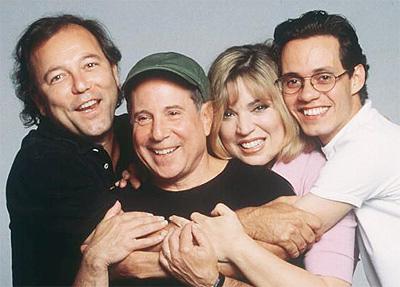 Paul Simon with original stars of The Capeman: Ruben Blades, Ednita Nazario & Marc Anthony Paul Simon with original stars of The Capeman: Ruben Blades, Ednita Nazario & Marc Anthony